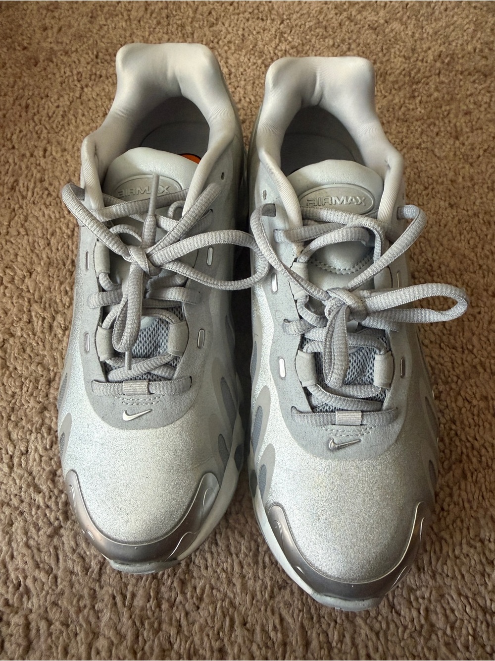 Nike Women’s ' Silver Gray Lace-Up Sneakers